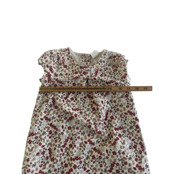 The Prairie By Rachel Ashwell Girls 4T Floral Fall Squirrel Corduroy Dress #5475 - Picture 5 of 10